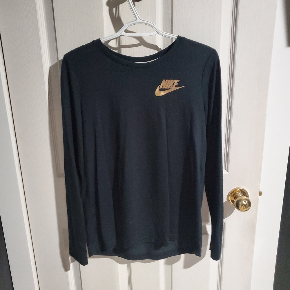 Nike Long Sleeve Shirt, Black, Small